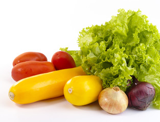 Fresh tasty vegetables still-life. Is not isolated image