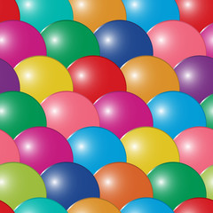 Fototapeta na wymiar Abstract bubbles multicolor background. Seamless. Vector.