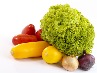 Fresh tasty vegetables still-life. Is not isolated image
