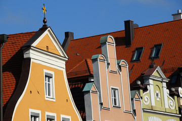 bunte Giebel in Landshut
