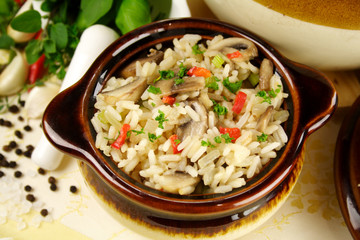 Mushrooms And Rice