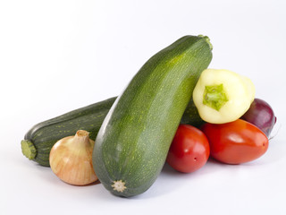Fresh tasty vegetables still-life. Is not isolated image