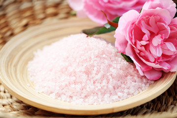 pink bath salt