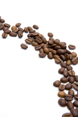 Naklejka premium Kaffeebohnen
