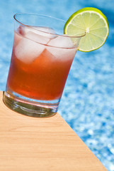 Cranberry Cocktail by the Pool