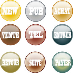 boutons pour site web
