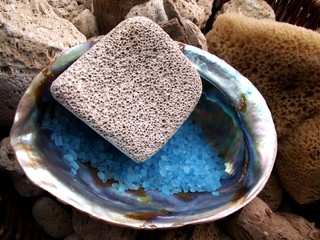 Naklejka premium Kompozycja z pumeksem