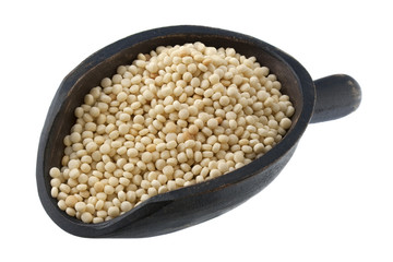 scoop of Israeli couscous