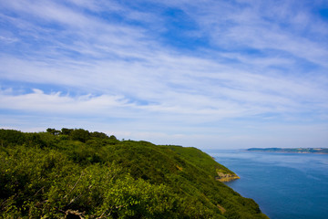 view of the coastline in brittany