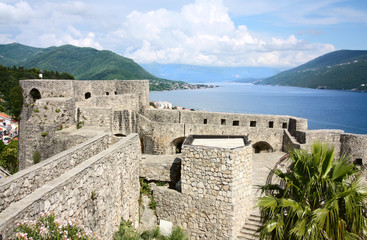 Panoramic of the fortress of old town Herceg Novi