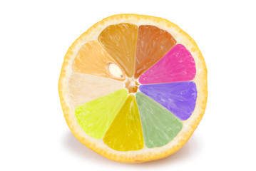 Isolated colorful orange fruit