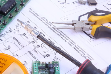 Electronic circuit and tools