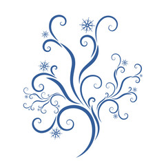 winter floral background