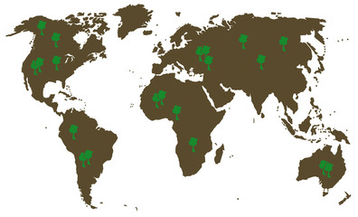 Weltkarte, world map,