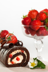 Chocolate & Strawberry Cake