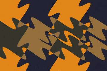 Abstract yellow puzzle