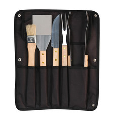 Kitchen utensils. Over white