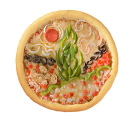 Garden Pizza (with clipping path)