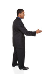 businessman - handshake reach