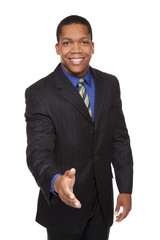 businessman - handshake reach