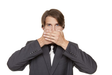 businessman - speak no evil