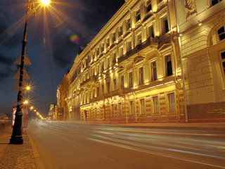 Fototapeta na wymiar Petersburgu w nocy HDR