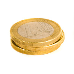 euro coin isolated