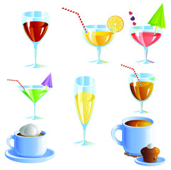 Glass, cocktail, drink