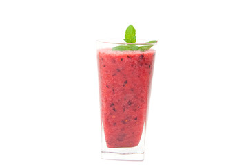 Red and black currants smoothie