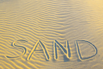 written in sand