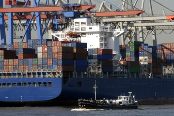 Containerterminal im Hamburger Hafen