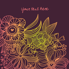 Abstract floral background