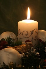 Weihnachtskranz mit Vögelchen