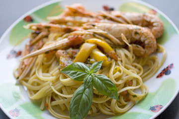Fettuccine agli scampi