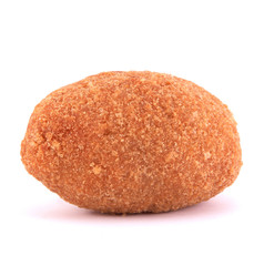 Big cutlet over white background