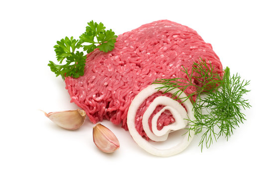 Red Raw Ground Beef Comes Out Stock Photo 1517586899