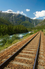 Railway in the mountains