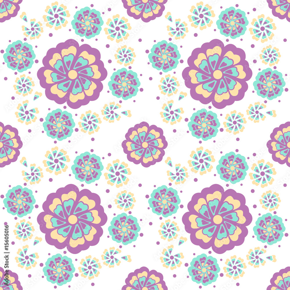 Canvas Prints floral pattern vector