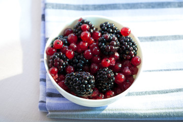 Johannisbeeren und Brombeeren