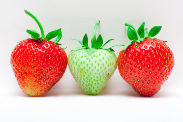 Three strawberries