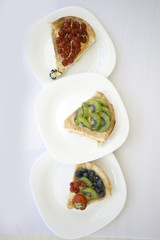 slices of sweet fruit cake