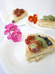 cakes with flowers