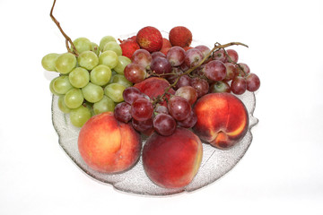 Fruits on the Glass Plate