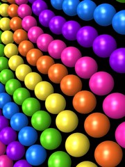rainbow style ball