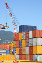 containers in Laspezia (Italy) harbor