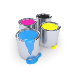 CMYK - Can with a paint