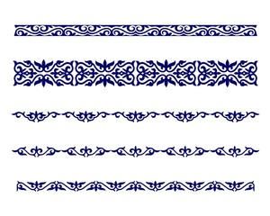 Arabic Pattern, Eastern Style Nomad Borders, Design Elements