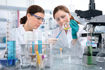 scientists working at the laboratory