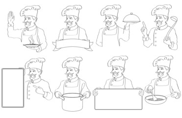 Eight logos chefs
