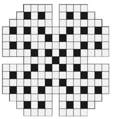 An empty crossword puzzle vector illustration